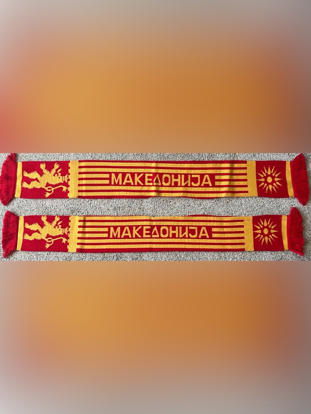 Macedonia МАКЕДОНИЈА Soccer Scarf